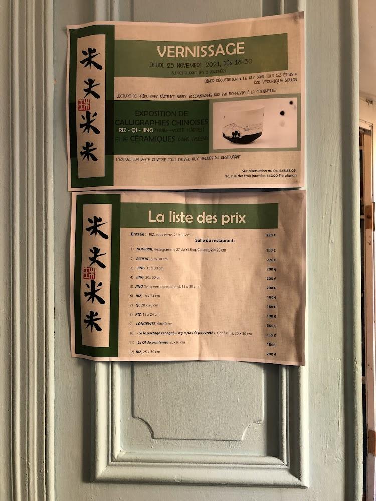 Les 3 Journées - Menu Image 3